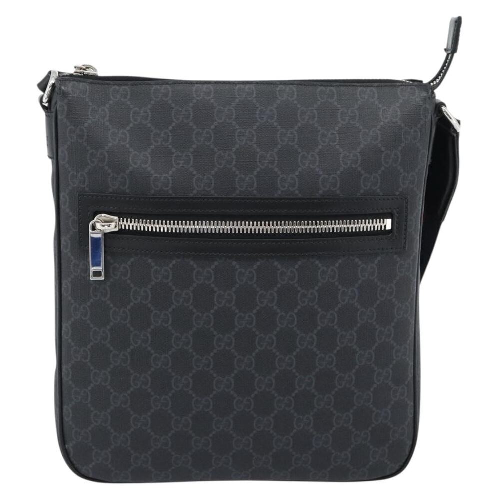 Gucci GG Supreme Web Shoulder Bag Black